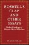 Boswell's Clap and Other Essays · Medical Analyses of Literary Men's Afflictions