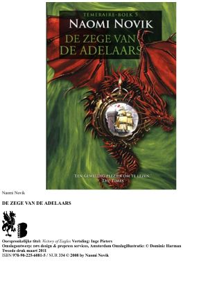 De Temeraire Triologie 5 - De Zege Van De Adelaars