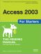 Access 2003 for Starters