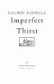 Imperfect Thirst