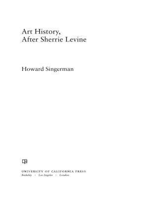 Art History, After Sherrie Levine