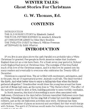 G. W. Thomas - Winter Tales