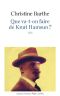 Que va-t-on faire de Knut Hamsun ?