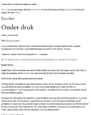 Onder Druk