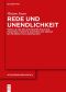 Rede und Unendlichkeit · Modelle der Religionskommunikation zwischen Literatur, Rhetorik und Predigt bei Friedrich Schleiermacher