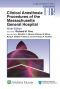 Clinical Anesthesia Procedures of the Massachusetts General Hospital