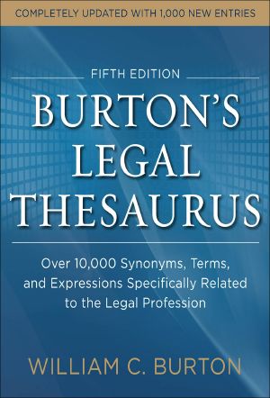 Burtons Legal Thesaurus