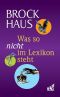 Was so nicht im Lexikon steht