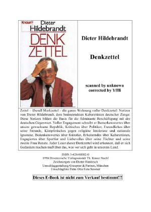 Denkzettel