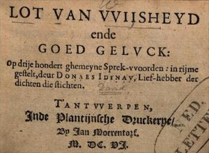 Lot Van Wiisheyd Ende Goed Geluck