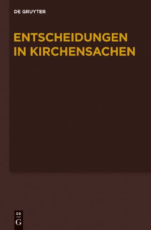 Entscheidungen in Kirchensachen · 1.7.-31.12.2010