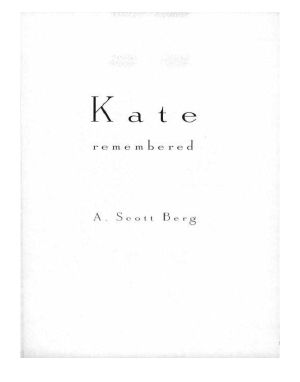 Kate Remembered