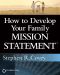 How to Develop Your Family Mission Statement