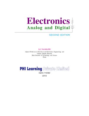 ELECTRONICS · Analog and Digital · 2nd Edition__Nagrath