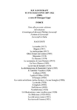 Tutti I Racconti 1897 - 1922