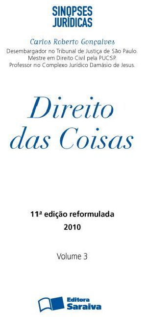 Sinopses Jur�dicas 3 - Direito Das Coisas