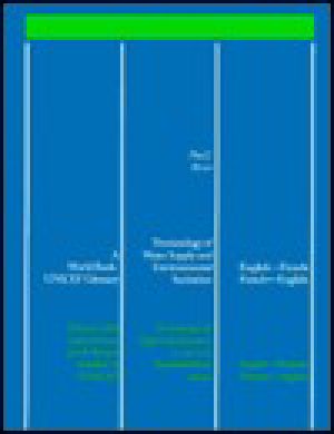 Terminology of Water Supply and Environmental Sanitation = · Terminologie De L'Approvisionnement en Eau Et De L'Assainissement Du Milieu