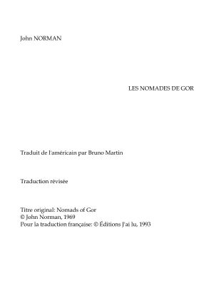 Les Nomades De Gor