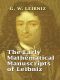 The Early Mathematical Manuscripts of Leibniz