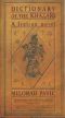 Dictionary of the Khazars (Male Edition) by Milorad Pavic