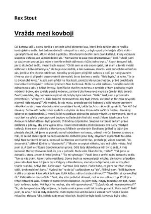 Vražda mezi kovboji