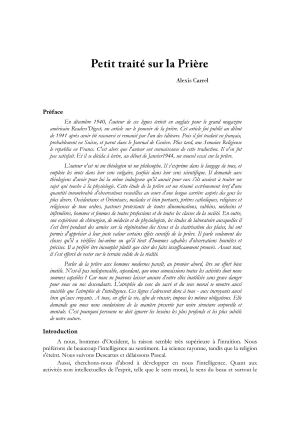 Petit Trait Sur La Prière